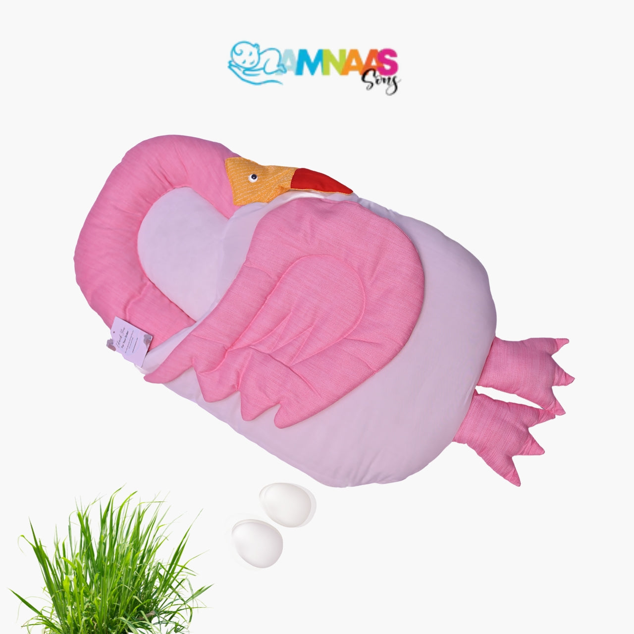 Fluffy Flamingo Baby Nest Soft & Safe